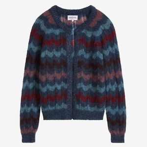 BRORA mohair zigzag Cardigan